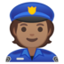 安卓系统里的警官:中等肤色emoji表情