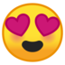 安卓系统里的带着心眼的笑脸emoji表情