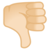 安卓系统里的拇指向下：浅肤色emoji表情