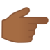 安卓系统里的指向右边的手:中深色肤色emoji表情