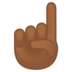 安卓系统里的食指向上：中深色肤色emoji表情