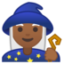 安卓系统里的女法师:中黑肤色emoji表情