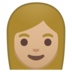 安卓系统里的女性:中浅肤色emoji表情