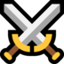 Windows系统里的交叉的剑emoji表情