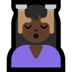 Windows系统里的按摩者:深色肤色emoji表情
