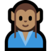 Windows系统里的男精灵:中等肤色emoji表情
