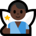 Windows系统里的男仙子:深色肤色emoji表情