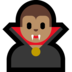Windows系统里的男吸血鬼:中等肤色emoji表情