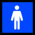 Windows系统里的男卫生间emoji表情