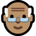 Windows系统里的老人:中等肤色emoji表情