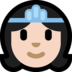 Windows系统里的公主：浅肤色emoji表情