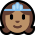 Windows系统里的公主：中等肤色emoji表情