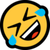 Windows系统里的在地板上滚来滚去大笑emoji表情
