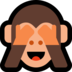 Windows系统里的捂眼睛的猴子emoji表情