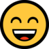 Windows系统里的微笑的脸和微笑的眼睛emoji表情