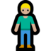 Windows系统里的站立者:中浅肤色emoji表情