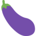 Twitter里的茄子emoji表情