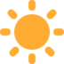 Twitter里的太阳emoji表情