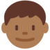Twitter里的男孩：中黑肤色emoji表情