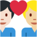 Twitter里的情侣: 男人男人中等-浅肤色较浅肤色emoji表情