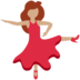 Twitter里的女子舞蹈：中等肤色emoji表情