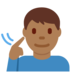 Twitter里的聋人:中黑肤色emoji表情