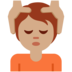 Twitter里的按摩者:中等肤色emoji表情