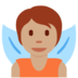 Twitter里的仙女：中等肤色emoji表情