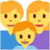 Twitter里的家庭:男人,女人,男孩emoji表情