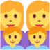 Twitter里的家庭:女人,女人,男孩,男孩emoji表情