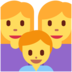 Twitter里的家庭:女人,女人,男孩emoji表情