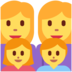 Twitter里的家庭:女人,女人,女孩,男孩emoji表情