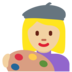 Twitter里的女艺术家:中浅肤色emoji表情