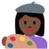 Twitter里的女艺术家：深色肤色emoji表情