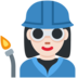 Twitter里的工厂女人:浅肤色emoji表情