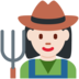 Twitter里的女农夫：浅肤色emoji表情