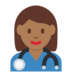Twitter里的女卫生员:中黑肤色emoji表情