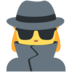 Twitter里的女侦探emoji表情