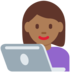 Twitter里的女工程师：中黑肤色emoji表情
