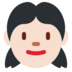 Twitter里的女孩:浅肤色emoji表情