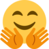 Twitter里的紧抱的脸emoji表情