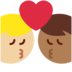 Twitter里的亲吻: 男人男人中等-深肤色中等-浅肤色emoji表情
