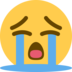 Twitter里的大哭的脸emoji表情