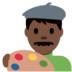 Twitter里的男艺术家：深色肤色emoji表情