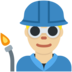 Twitter里的工厂男人:中浅肤色emoji表情