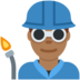Twitter里的工厂男人：中深色肤色emoji表情