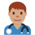 Twitter里的男保健员：中等肤色emoji表情