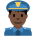 Twitter里的男警官:深色肤色emoji表情