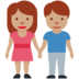 Twitter里的男女牵手:中等肤色emoji表情