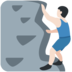 Twitter里的正在攀爬的人:浅肤色emoji表情